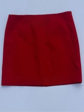 Ann Taylor Red Mini Skirt - Simple Straight Cut